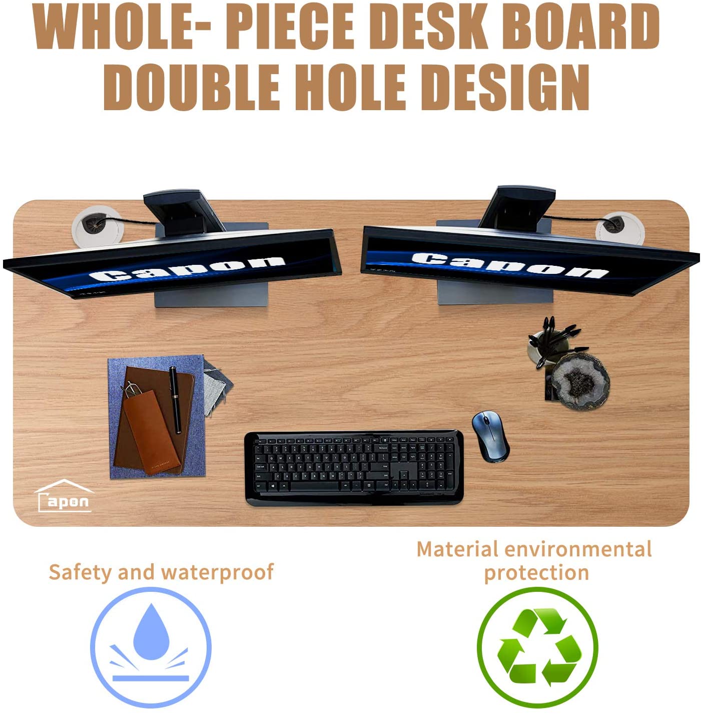Standing Desk for Home Office, Adjustable Height Desk, 48 x 24 inch Capon Sitting and Standing Dual Motorized Gaming Desk, One Piece Top Electric Stand Up Desk, Natural Standing Desk for Home Office, Adjustable Height Desk, 48 x 24 inch Capon Sitting and Standing Dual Motorized Gaming Desk, One Piece Top Electric Stand Up Desk, Natural